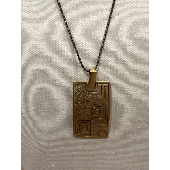 Chico’s Art Deco Pendant Necklace - Picture 7 of 7